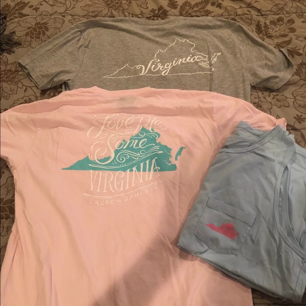 Lauren James Virginia tee shirt bundle
